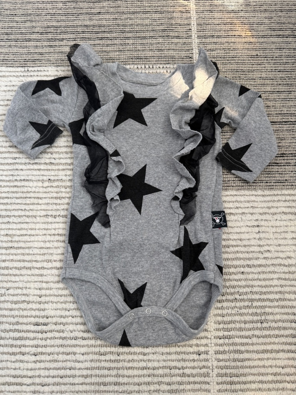 Nununu 6-12 MO Ruffle Bodysuit